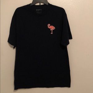 Retrofit T-shirt with Pink Flamingo